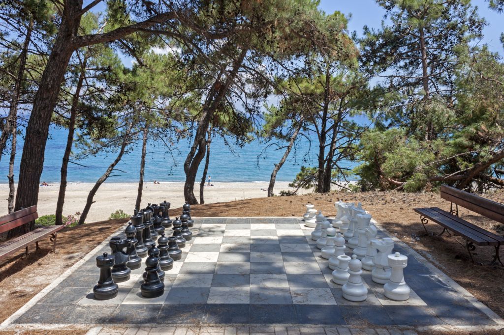 Big chess board in Skala, Kefalonia